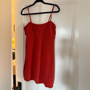 Banana Republic Vibrant Orange/red Dress